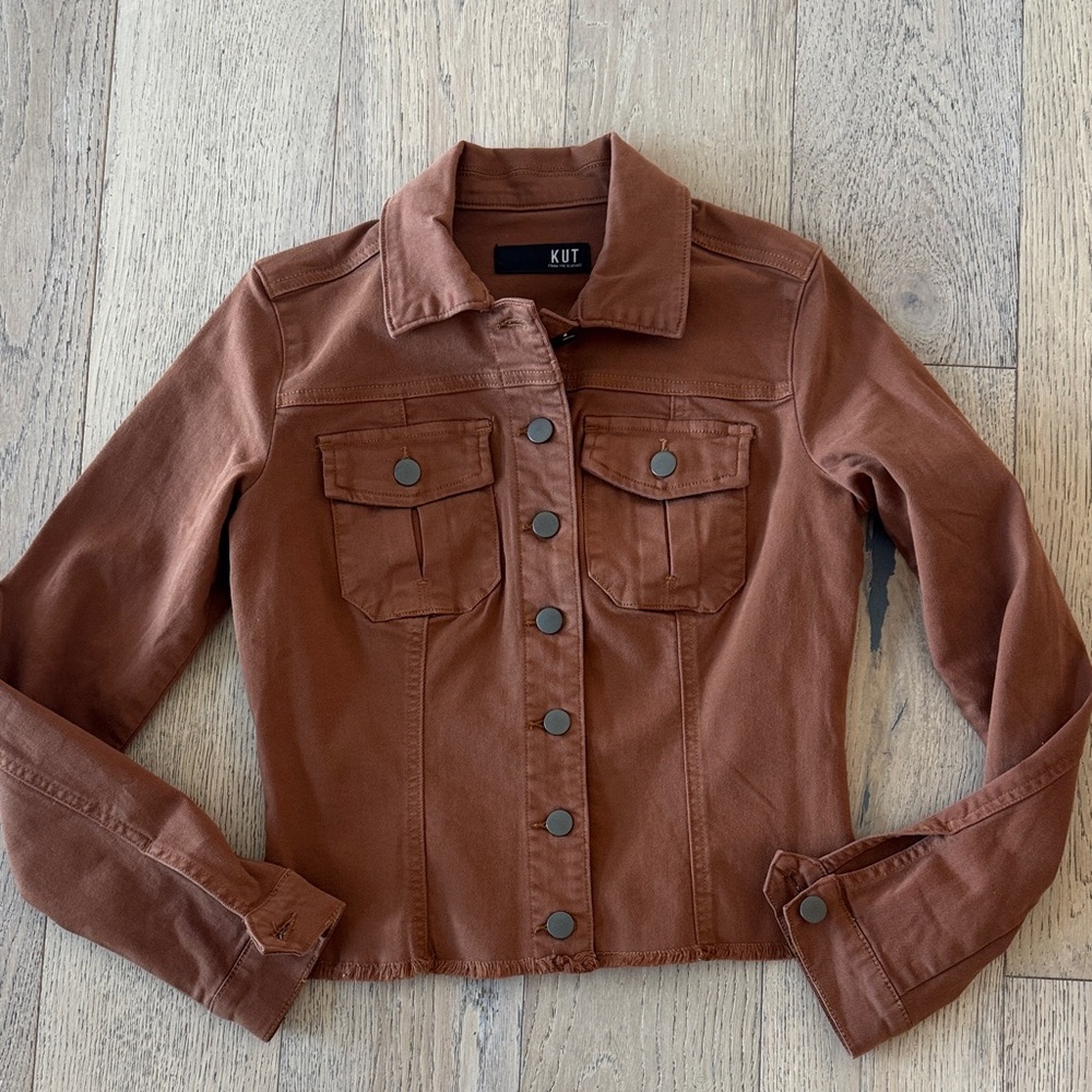 Kut from the Kloth Women's Tan Jean Jacket